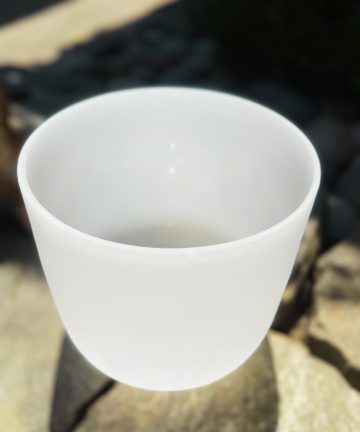 Cuenco cuarzo blanco 7 pulgadas